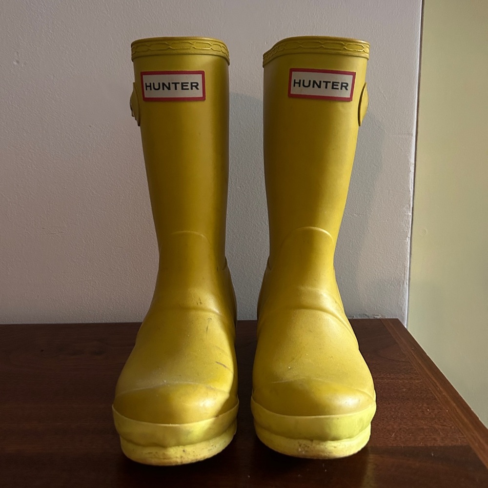 Used kids Hunter Boots.